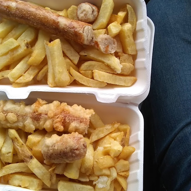Jumbo Sausage Battered and Regular Chips