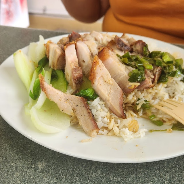 Crispy Roast Pork on Rice