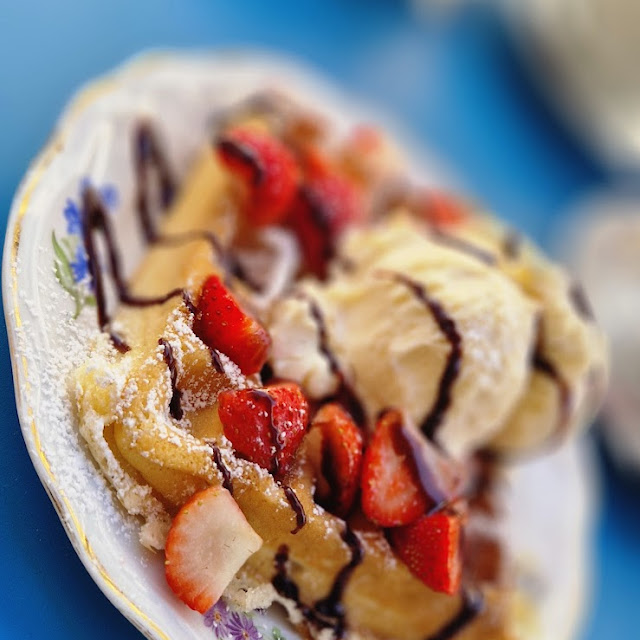 Waffel Mit Puderzucker