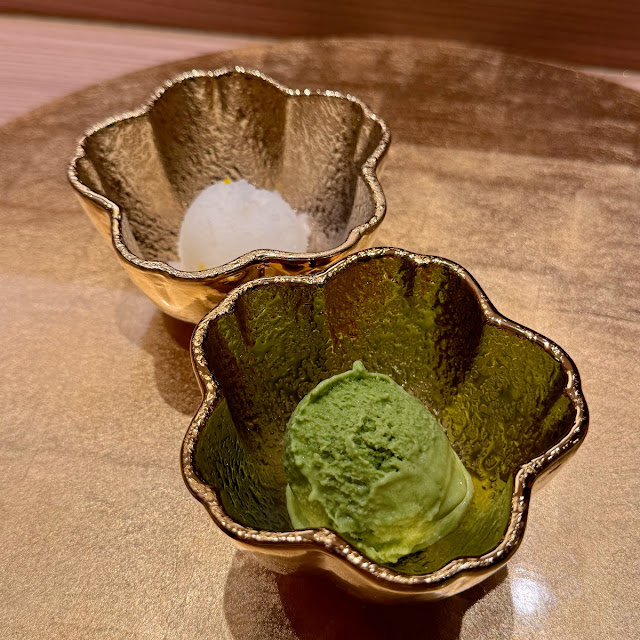 Yuzu and Matcha Icecream