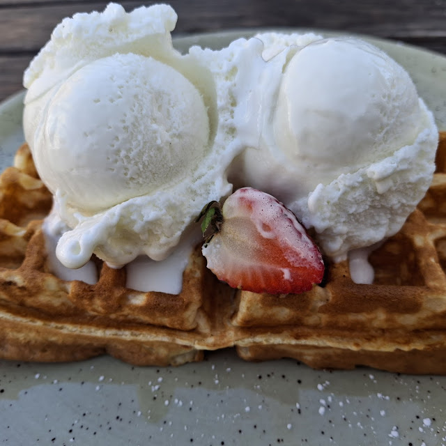 Waffle with Ice Cream