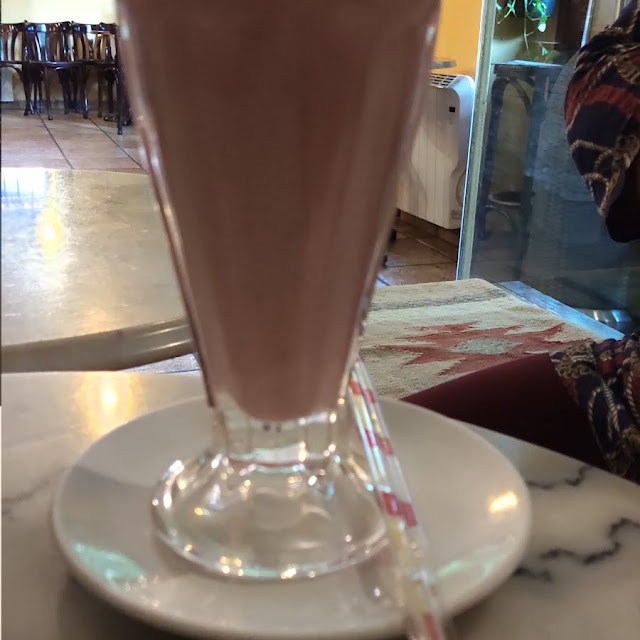 Batido de Fresas Con Leche