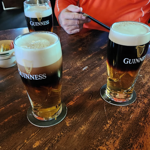 Guinness Draught and Blue Moon Belgian White