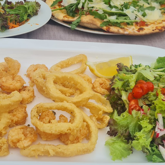 Frittierte Calamari