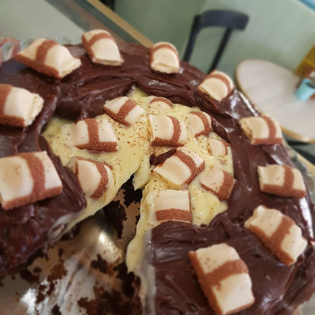 Tarta de Kinder Bueno