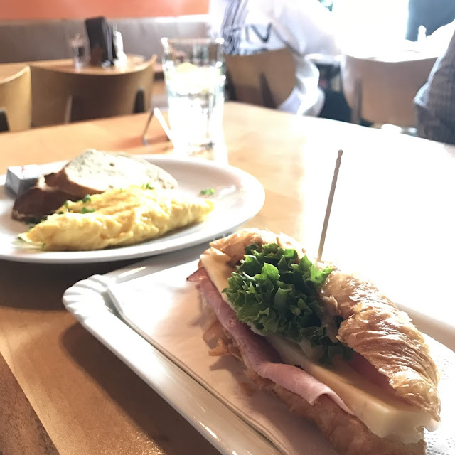 Croissant with Ham and Cheese
