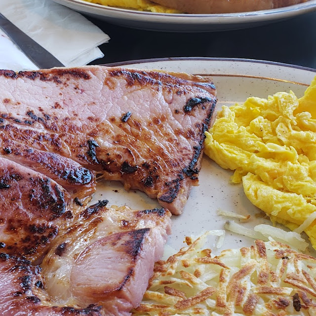 2 Eggs Any Style with Ham Steak
