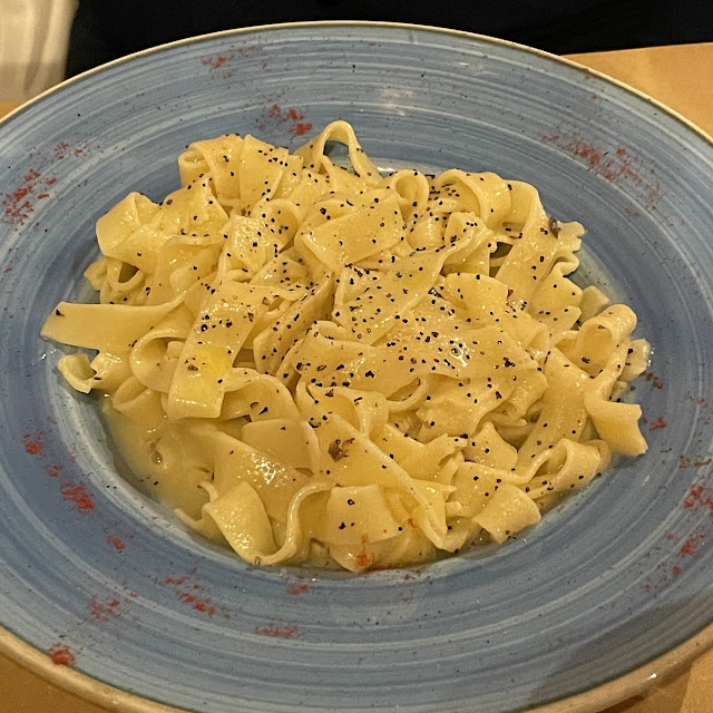 Spaghetti with Pecorino Cracked Black Pepper And