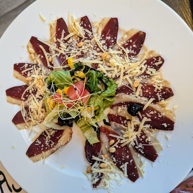 Smoked Duck Carpaccio Topped With