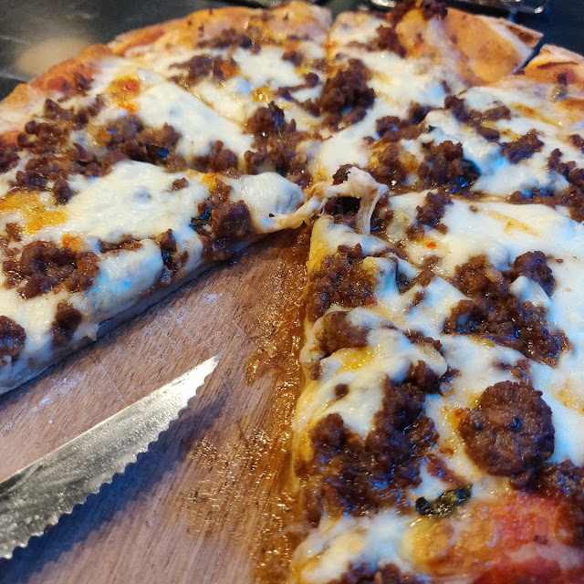 Thai Minced Pork with Basil Pizza