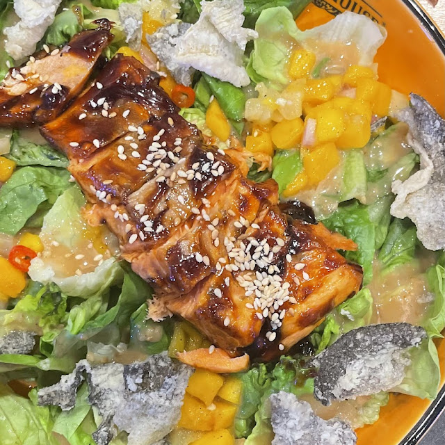 Salmon Teriyaki Salad
