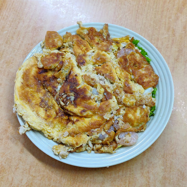 Fried Eggs with Minced Pork and Prawns