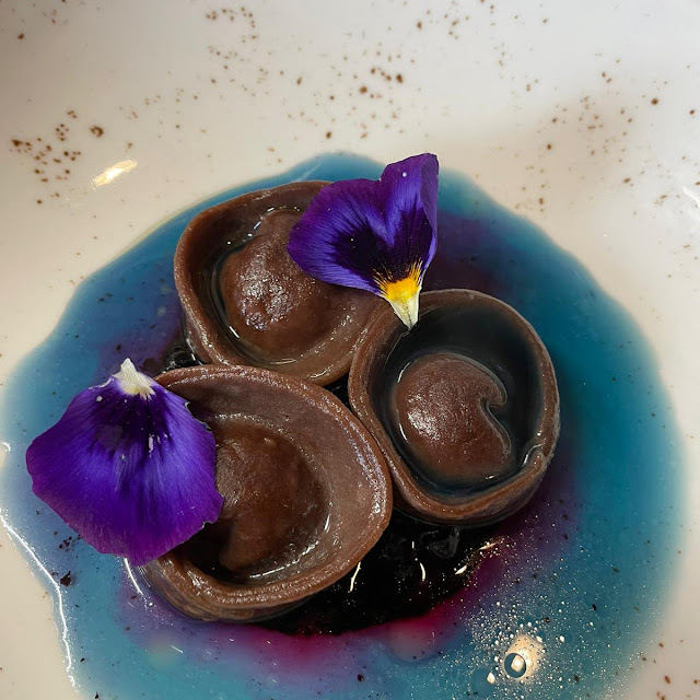 Tuna Dumplings with Goat Foam