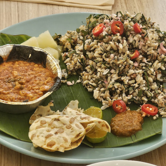 Nasi Ulam With Otak-Otak