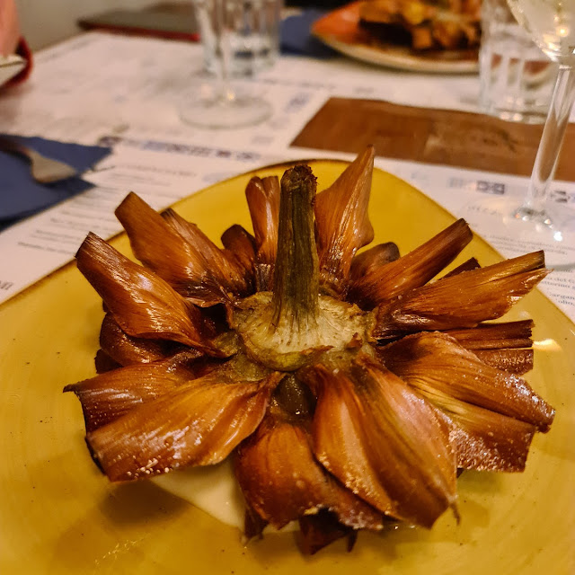 Carciofo Alla Giudia Su Crema Di Grana