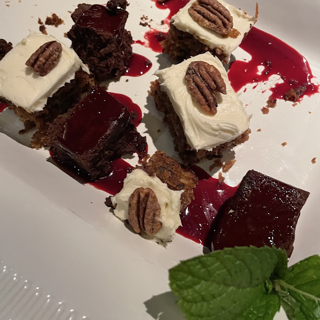 Chocolate and Carrot Cake Slice