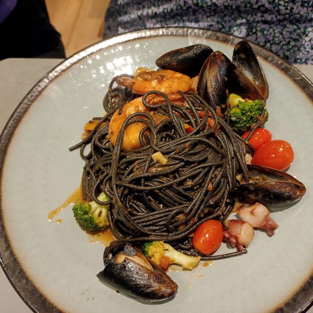 Squid Ink Seafood Pasta