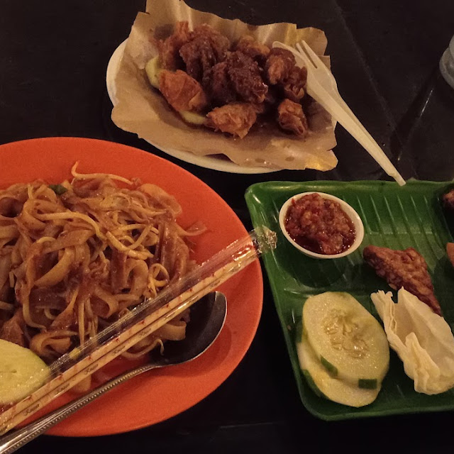 Batagor and Kwetiau Goreng