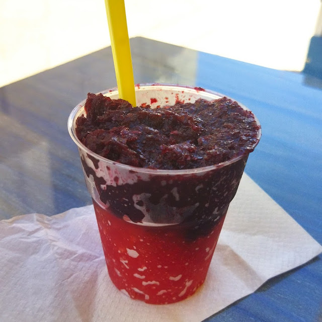 Granita Di Gelsi Neri E Arancia