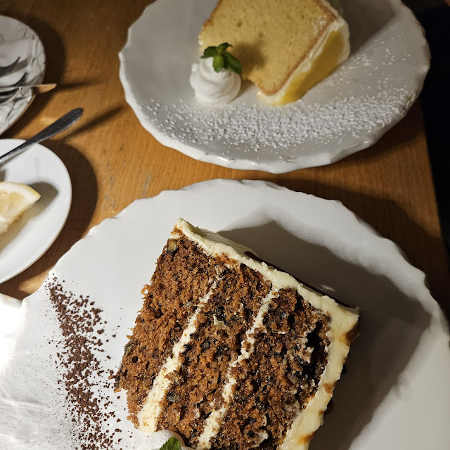 Carrot Cake and Lemon Cake