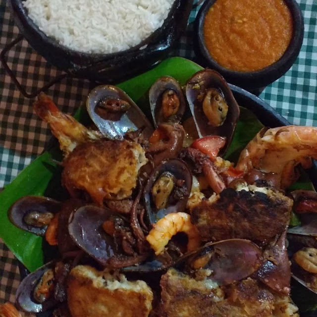Frigideira de Peixe Com Frutos do Mar