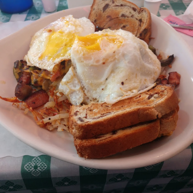 Hash Browns Eggs and Toast