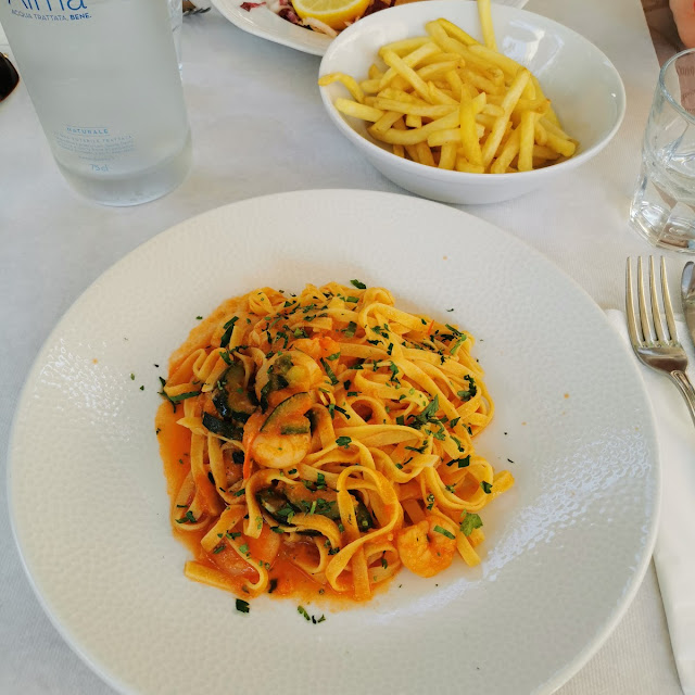 Tagliatelle Gamberi E Zucchine