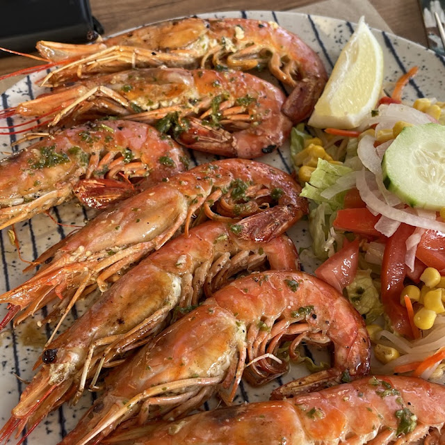 Shrimps Mit Salat