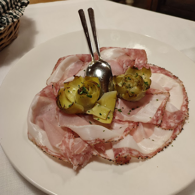 Sopressa Trevisana E Carciofo Grigliato