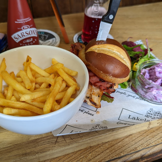 Chicken Fillet and Bacon Burger
