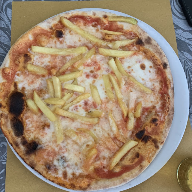 Pizza Con Patatine Fritte