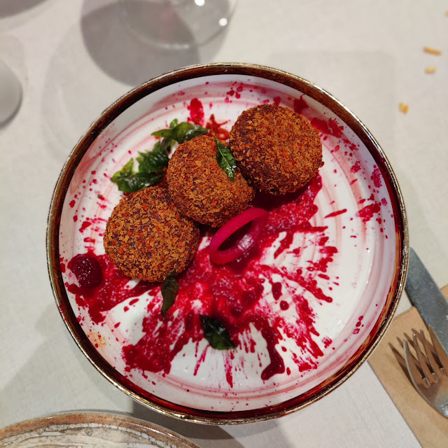 Beetroot Tapioca Fritters