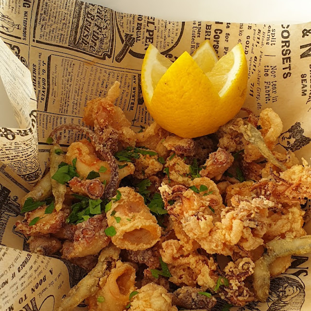 Friture Calamar Poulpe Gambas