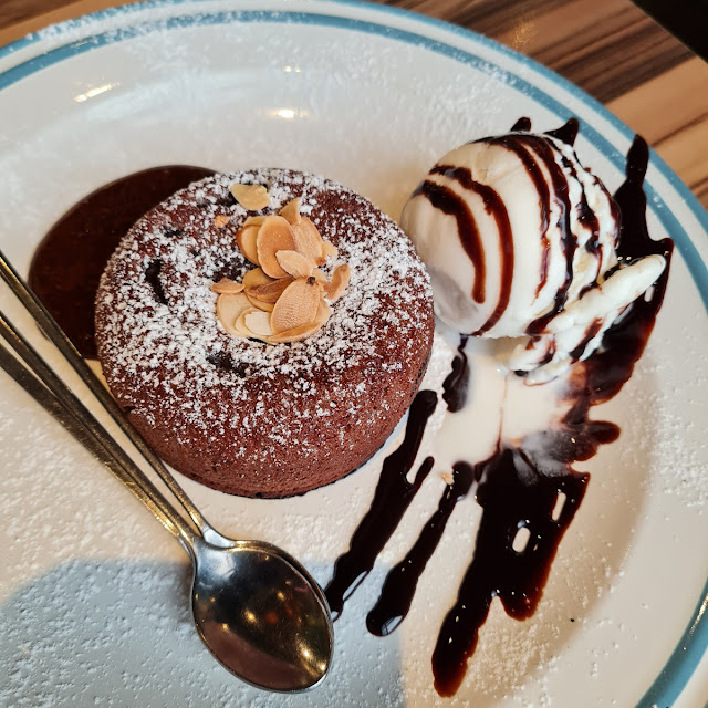 Volcanic Chocolate with Ice Cream