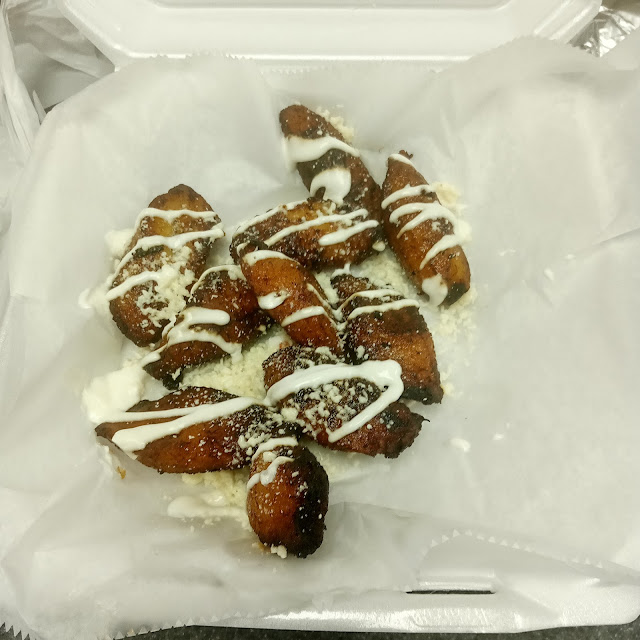 Fried Plantains with Cream Cheese