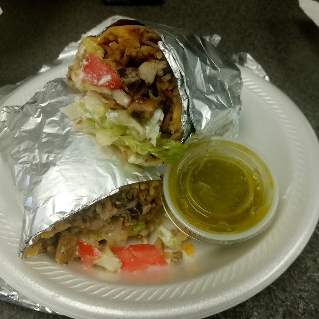 Chicken Burrito with Salsa Verde