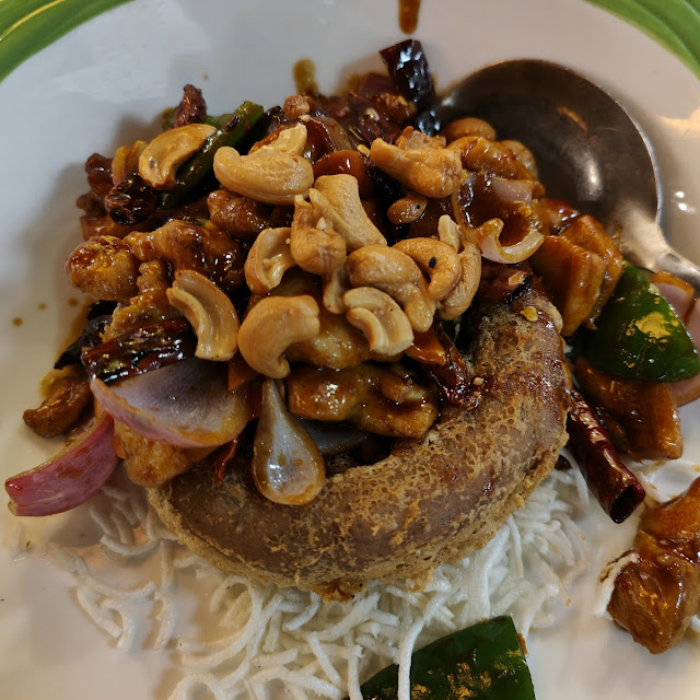 Yam Basket Kong Pao Chicken