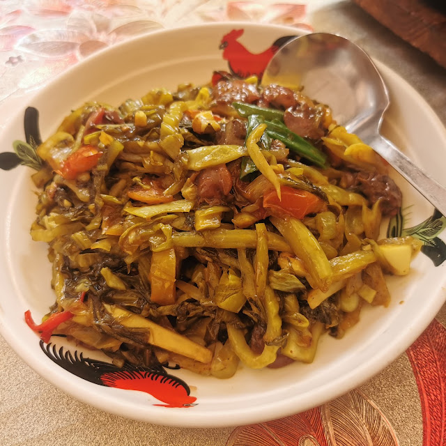 Stir-Fried Cockles with Salted Vegetable
