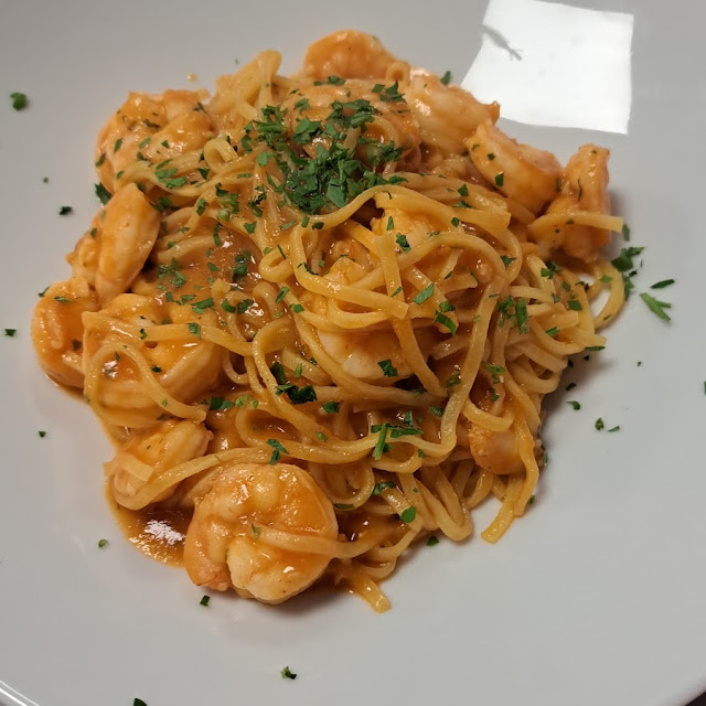 Tagliolini In Busera Con Scampi