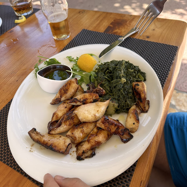 Calamares Vom Grill Mit Mangold Und Kartoffeln