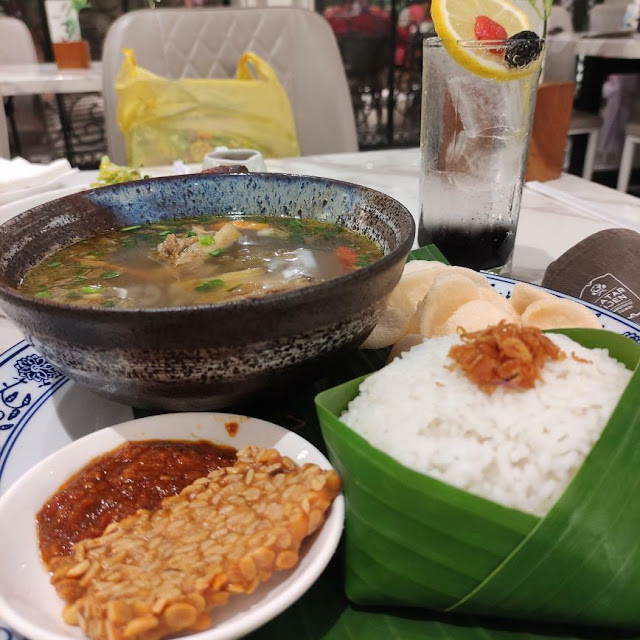 Nasi Iga Bakar Kuah Sop