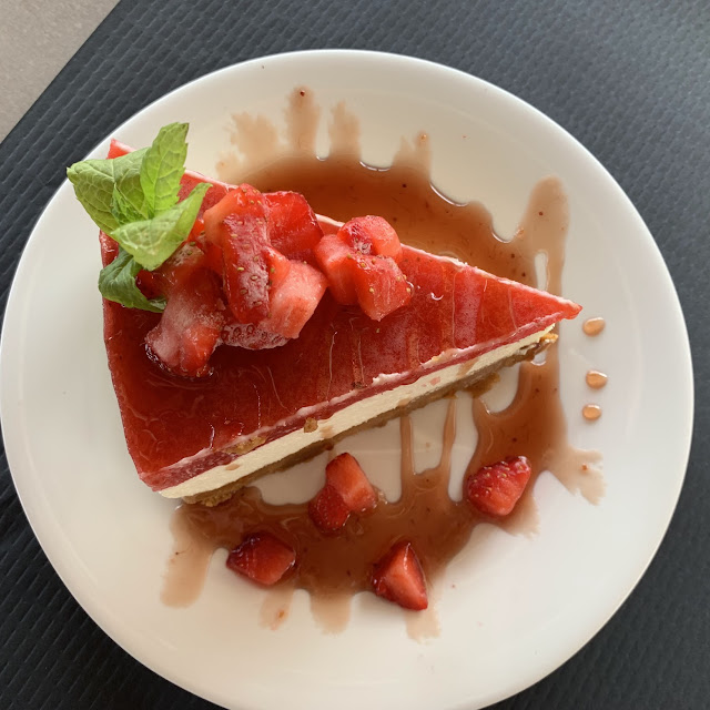 Tarta de Queso Con Fresa Casero