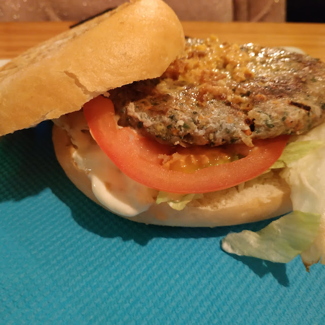 Hamburguesa de Espinacas Con Queso