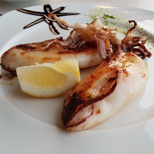 Gegrillter Frischer Tintenfisch