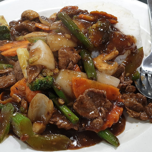 Oyster Sauce Beef with Rice