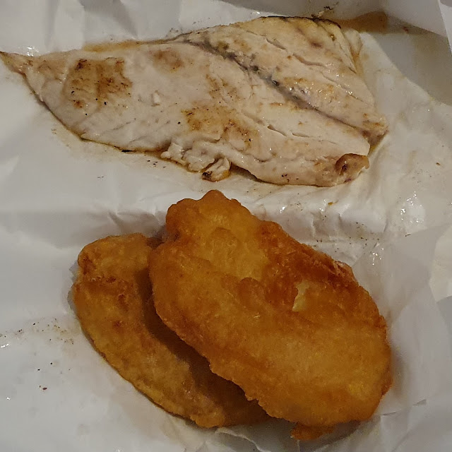 Grilled Barra & Potato Scallops