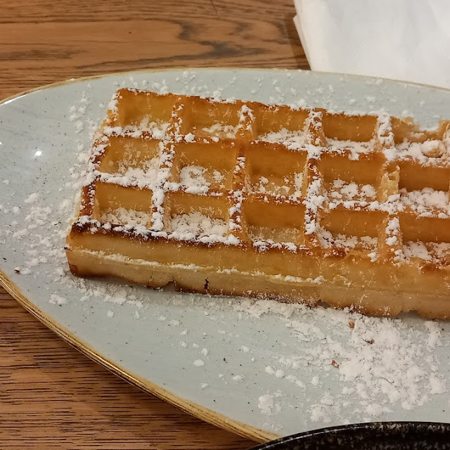 Gaufre Avec Topping Chocolat