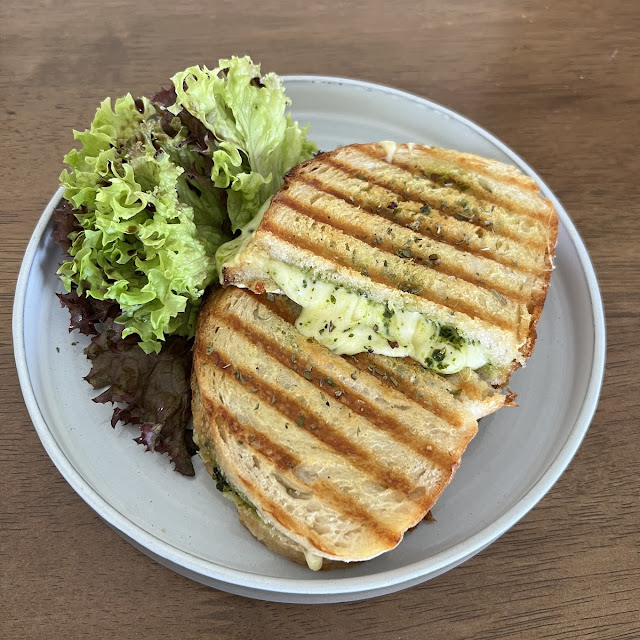 Grilled Cheese Sandwich 1 Original 2 Caramelised Onion 3 Mushroom 4 Pesto