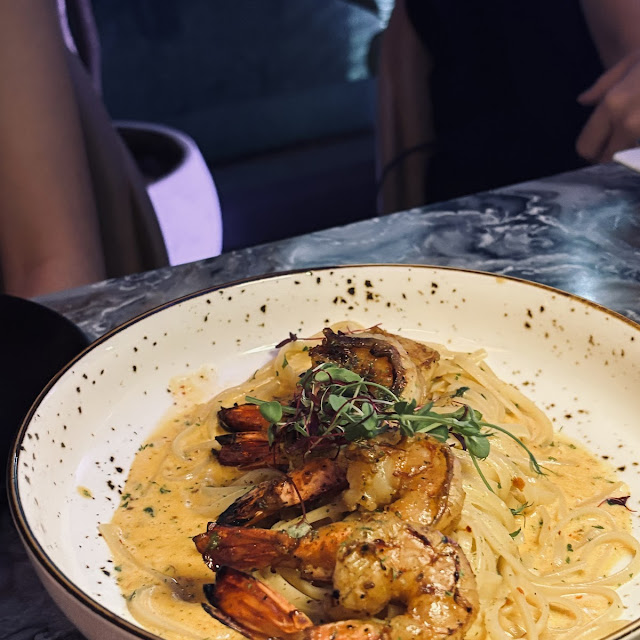Grilled Prawn Pasta