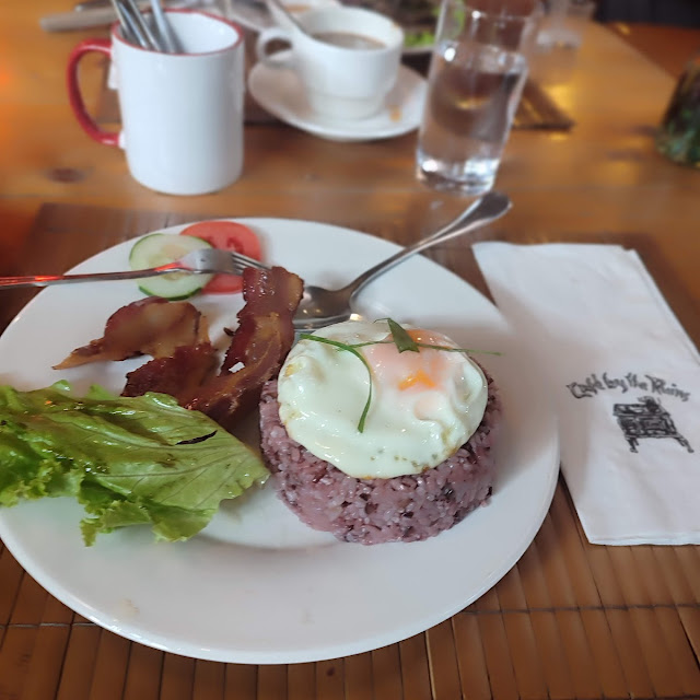 Bacon Red Rice and Egg